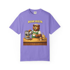 Bear‑Rista Coffee T‑Shirt — Cute Barista Bear Graphic Tee