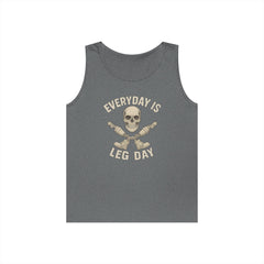 Fitness Tank Top - Skull Leg Amputee Gym Workout Shirt