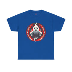 Fiery Fire Ghost - Graphic Unisex Heavy Cotton Tee