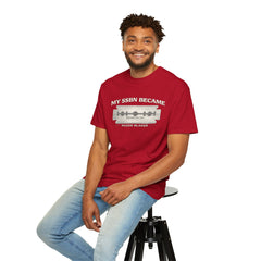 My SSBN Became Razor Blades Graphic Vintage Submarine Veteran Tee