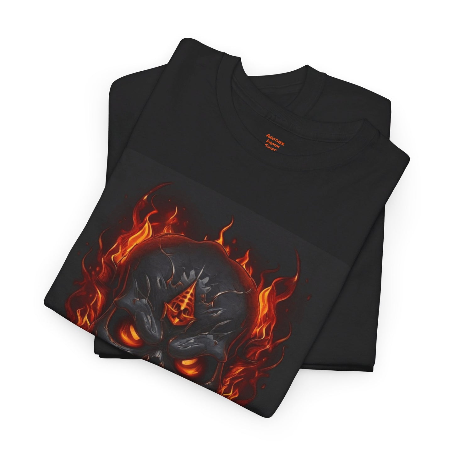 Fire Skull - Graphic Unisex Heavy Cotton Tee