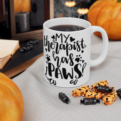My Therapist Has Paws Mug
