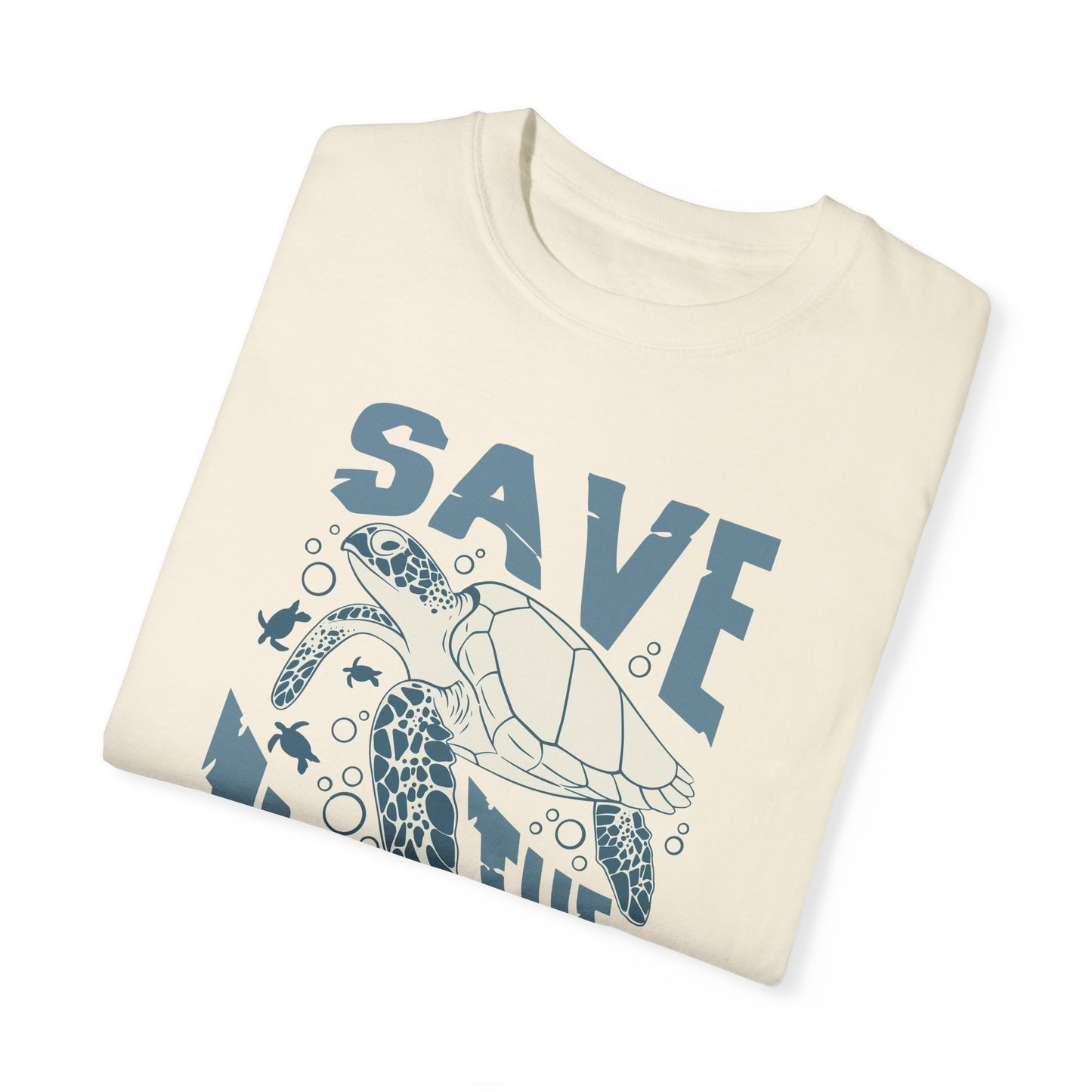 Sea Turtles, Save The Turtles -  Graphic Unisex Garment-Dyed T-shirt