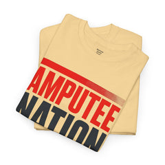 Amputee Nation Unisex Heavy Cotton Tee, Support Shirt, Gift for Amputees, Awareness Apparel, Casual Comfort Wear
