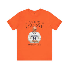 Pope Leo XIV Villanova Fan Short Sleeve Tee - Made in USA