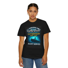 U.S. Submarine Force 125th Birthday Enlisted T-Shirt — "Silent Service" Commemorative Tee (1900–2025)