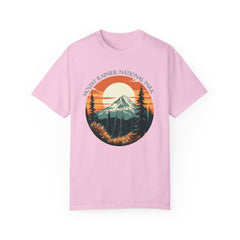 Mount Rainier National Park Graphic, Comfort Colors Soft Relaxed Fit Unisex Garment-Dyed T-shirt