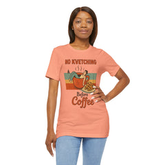 Cozy Coffee Lover Tee, No Kvetching Before Coffee Shirt, Funny Gift for Coffee Enthusiasts, Unisex Casual Apparel, Perfect for [...]