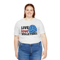 Live Love Volleyball T Shirt,gift for her,gift for him,volleyball gift,sports tee,team shirt,player gift,coach gift,Love Volleyball,Spike it