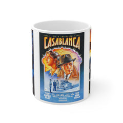 Casablanca Movie Mug,film lover gift,classic movie,Hollywood mug,vintage film,Bogart fan gift,Bergman fan gift, film noir mug,Oscar Winning