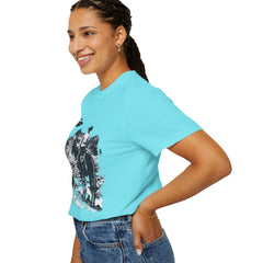 UFO Meets Cowboy Unisex Garment Shirt -Dyed  T Shirt