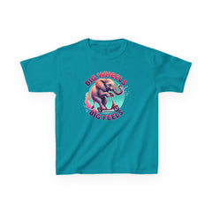 Graphic Kids Tee - Big Wheels Big Feels Elephant