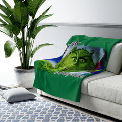 THE GRINCH - Sherpa Fleece Blanket | Comfort, Gift For Him, Gift For Her, Fan Gift, Birthday Gift, Cozy Gift, Movie Fan Gift, Pop Culture