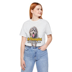 My Therapist Has A Wet Nose Personalized with your dog(s) image T-Shirt