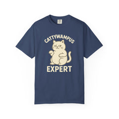 Cattywampus Expert T-Shirt | Funny Cat Tee, Gift for Cat Lovers, Cute Pet Shirt, Casual Wear, Unisex Apparel