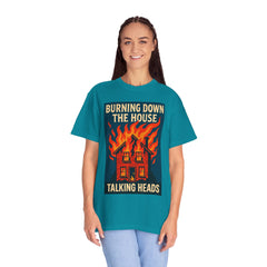 Retro Music-Inspired Unisex T-Shirt - Burning Down the House Design