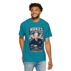 Nukes I Am Your Father Vintage United States Navy Nuclear Power Submarine Graphic T-Shirt