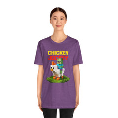 Video Game Chicken Jockey Tee - Unisex Short Sleeve T-Shirt
