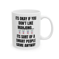 Funny Mahjong mug, funny mahjong gift, white ceramic mug, 11oz mug,15oz mug, gift for player, mahjong lover gift, Mahjong enthusiast present
