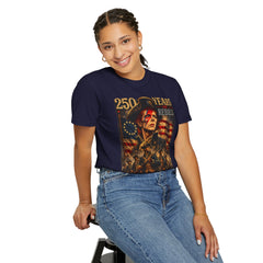 Rebel Rebel 250 Years T-Shirt — 1776–2026 Patriotic Vintage Flag Tee