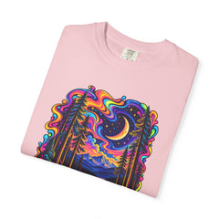 Mystical Psychedelic Moonlit Forest T-Shirt