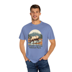 Grand Teton National Park Graphic, Comfort Colors Soft Relaxed Fit Unisex Garment-Dyed T-shirt