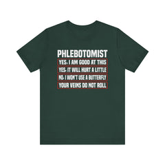Phlebotomist Humor Tee, Funny Medical Shirt, Nurse Gift, Blood Tech Wear, Cute Phlebotomy Humor, Healthcare Apparel