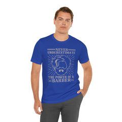 Never Underestimate the Power of a Barber Tee - Unisex Short Sleeve Shirt, Barber Gift, Hair Stylist Apparel, Funny Barber Shirt, [...]