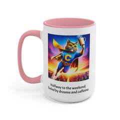 Wednesday Funny Cat Quote Mug, 11 oz, 15 oz