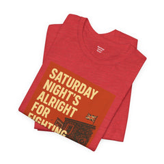 Music Inspired Unisex Tee - Saturday Nights All Right For Fighting Graphic