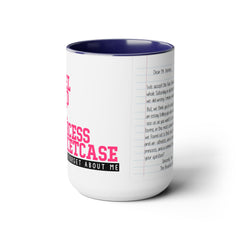 Rebel Nerd Jock Princess Basketcase Don't You Forget About Me & The Letter - Two-Tone Mugs, 15oz / The Breakfast Club / 80s Movies /