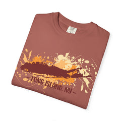 Long Island NY Comfort Colors Garment-Dyed T-shirt with Long Island Ice Tea Cocktail Recipe on Back