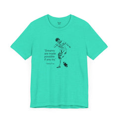 Terry Fox Inspirational Amputee Quote - Unisex Short Sleeve Tee,Amputee Awareness,Gift For Him,Gift For Her,Leg Amputee,Limb Loss Awareness