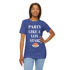Funny Jewish Humor Party Like A Lox Star Graphic Tee