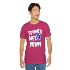 Summer Meltdown Graphic Tee — "Summer Melt Down" Sun Design