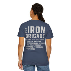 Iron Brigade Civil War Battles Unisex Garment-Dyed T-Shirt - Vintage Military Graphic Tee