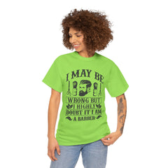 Humorous Barber Tee, Funny Barber Gifts, Unisex Cotton Shirt, Barber Appreciation, Father's Day Gift Tee, Hair Stylist T-Shirt