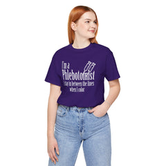 Phlebotomist Humor Tee, Funny Medical Shirt, Nurse Gift, Blood Tech Wear, Cute Phlebotomy Humor, Healthcare Apparel