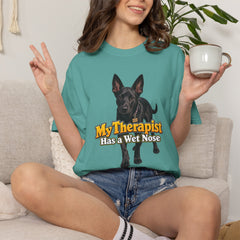 My Therapist Has a Wet Nose Personalized with your dog(s) image T-Shirt