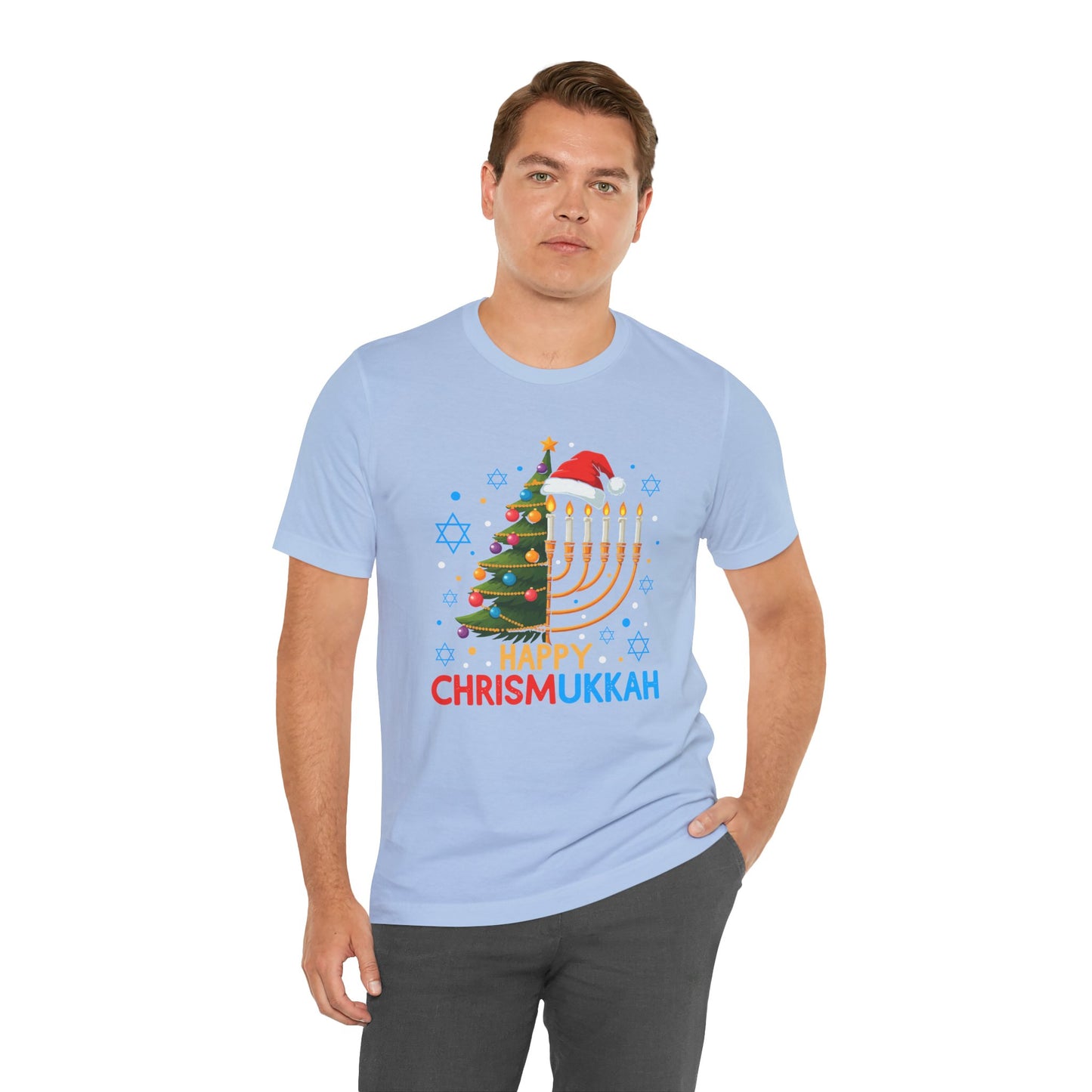 Happy Christmukka - Unisex Jersey Short Sleeve Tee