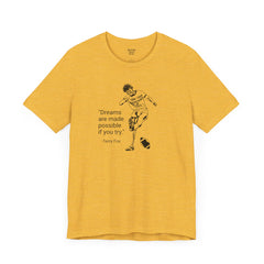 Terry Fox Inspirational Amputee Quote - Unisex Short Sleeve Tee,Amputee Awareness,Gift For Him,Gift For Her,Leg Amputee,Limb Loss Awareness