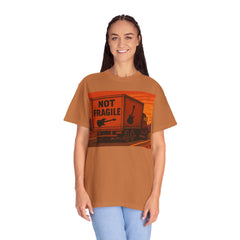 Not Fragile Unisex Garment-Dyed T-Shirt -BTO Inspired Vintage Guitar Graphic Tee