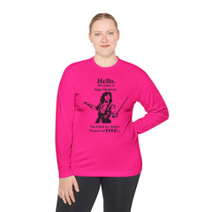 My name is Inigo Montoya. You killed my father. Prepare to die! - Unisex Lightweight Long Sleeve Tee / Princess Bride / For Him / For Her