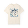 Sea Creatures, I Lost My Heart To The Ocean -  Graphic Unisex Garment-Dyed T-shirt