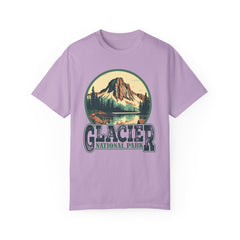 Glacier National Park Graphic, Comfort Colors Soft Relaxed Fit Unisex Garment-Dyed T-shirt