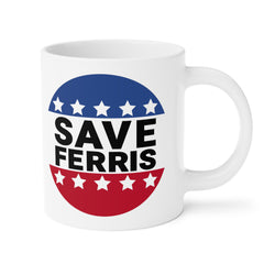 SAVE FERRIS Mug,Ferris Beuller,Movie Quote,Unique Gift,Gift for him,Gift for Her,80s Movie,80s movie memorabilia,retro film mug,Chicago gift