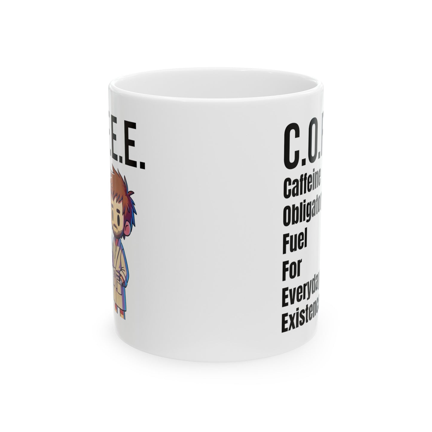 COFFEE Explained, Graphic Ceramic Mug, (11oz, 15oz)