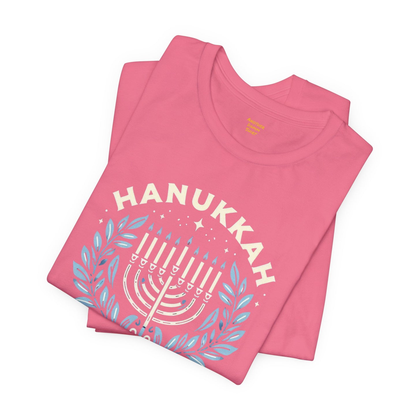 Hanukkah Social Club with Menorah - Unisex Jersey Short Sleeve Tee