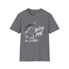 Bite Me Unisex Softstyle T-Shirt  A unique gift idea for people who love to fish