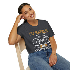 Cycling Enthusiast Unisex T-Shirt - 'I'd Rather Be Cycling' Design